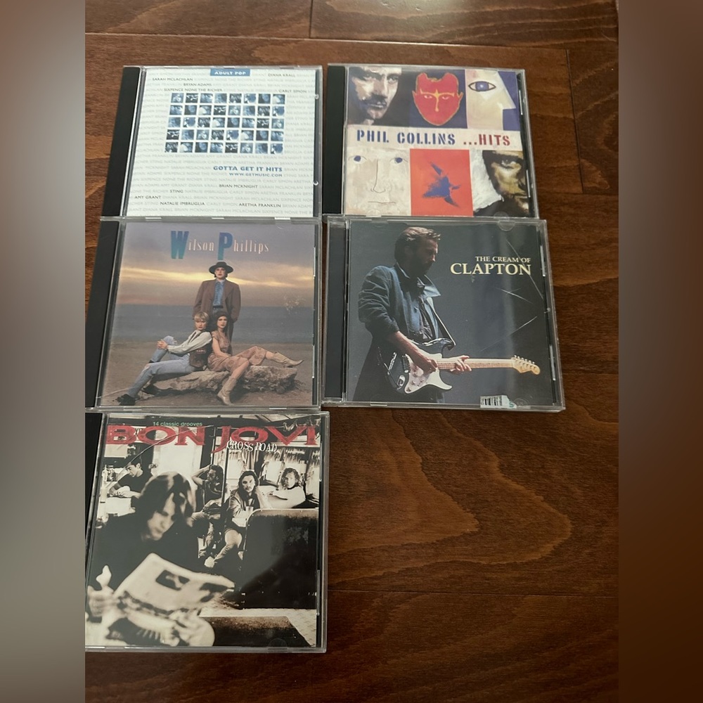 Eric Clapton/Phil Collins/ Wilson Philips cds